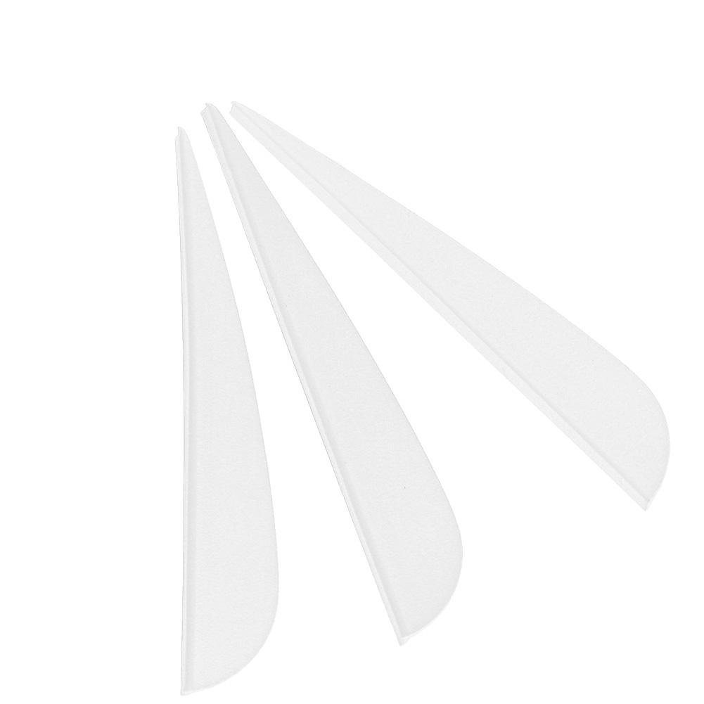 12 bucăți de 3 inci accesorii pentru săgețile pentru tir cu arcul de vânătoare(alb)