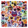 50 Sheets Smiling Critters Graffiti Stickers for DIY Suitcase & Skateboard Decoration