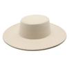 Wool Felt Top Hat With Wide Brim For Formal Events And Winter Wear
