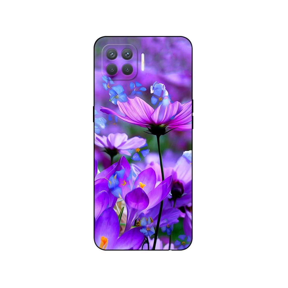 For Oppo Reno4 Lite Case Silicon Phone Case On Oppo F17 Pro Back Cover  Reno 4 Lite 6.43" Black Tpu Case Pink Anime Space Car