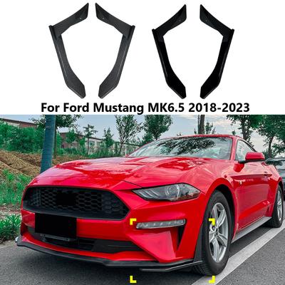 Bilens Framvinkel Wrapping för Ford Mustang MK6.5 2018- SIDOBALTARE Vändande Splitter Skydd Bilkarosskit Biltillbehör