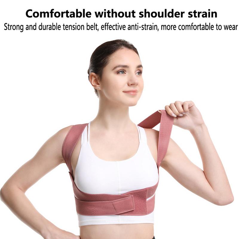 Women Adjustable Elastic Back Support Belt Chest Posture Corrector Shoulder Brace Body Shaper Corset Invisible Body Shaper