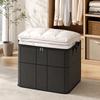 Large Window Quilt Storage Bag with Handles for Comforters, Blankets and Bedding - Clear Design for Easy Viewing