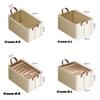 1pc Drawer Clothes Storage Box Foldable Grid Clothes Trousers Storage Basket Large-capacity Storage Box Wardrobe Organizer