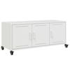 TV Stand White 100.5 x 39 x 43.5 cm Cold Rolled Steel