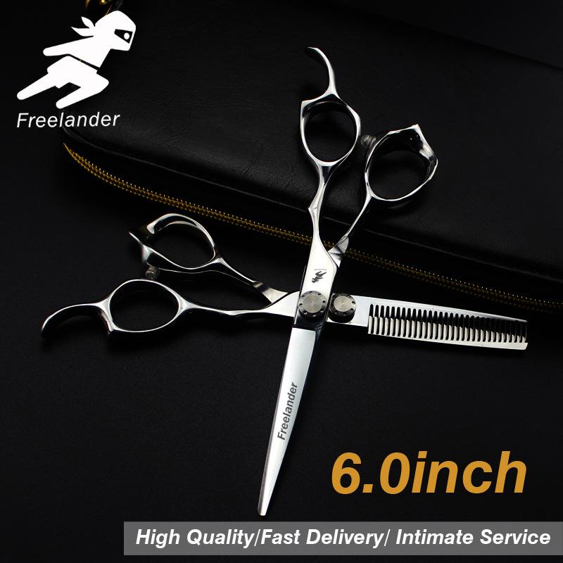 6.0" God Walker Turtle Pattern Straight & Thinning Hairdressing Scissors