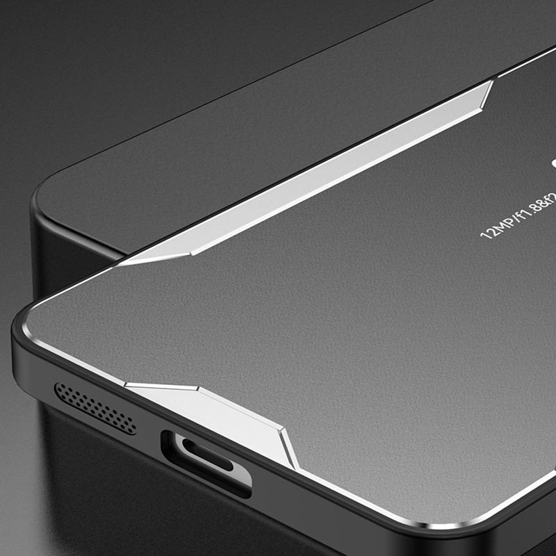 For vivo iQOO 12 5G Hybrid Phone Case Aluminum Alloy Metal Cover No Dead Angle Protection
