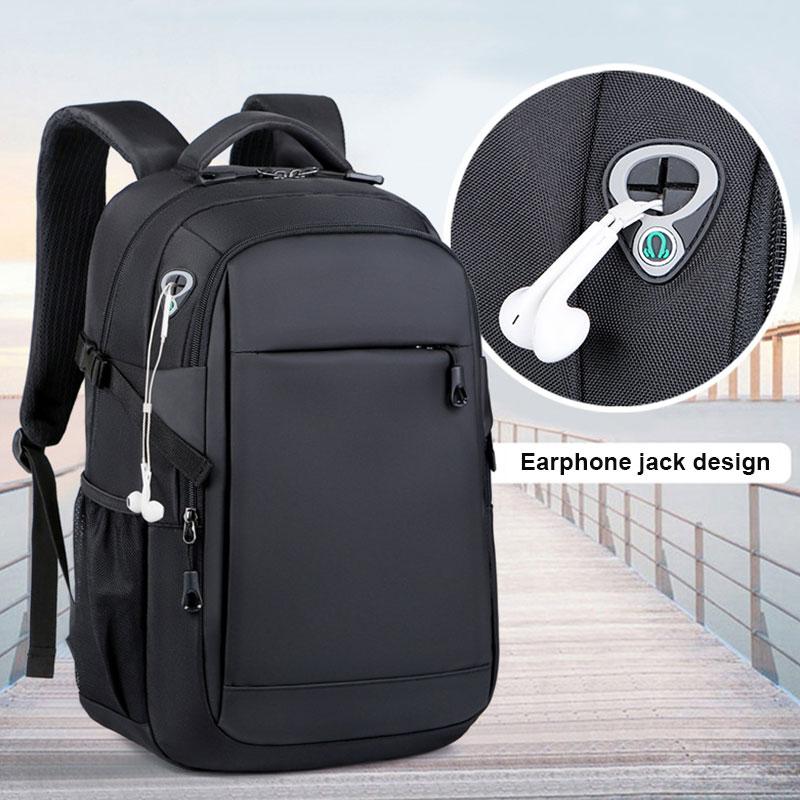 Men's Backpacks  Large Capacity Nylon Business Laptop Bag Multifunctional School Bag With USB Port Men Travel Backpack