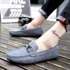2025 Autumn New Doudou Shoes Men's Fashion British Lazy Shoes Korean Version Casual Overfoot Leather Shoes Driving Shoes Men's Shoes
