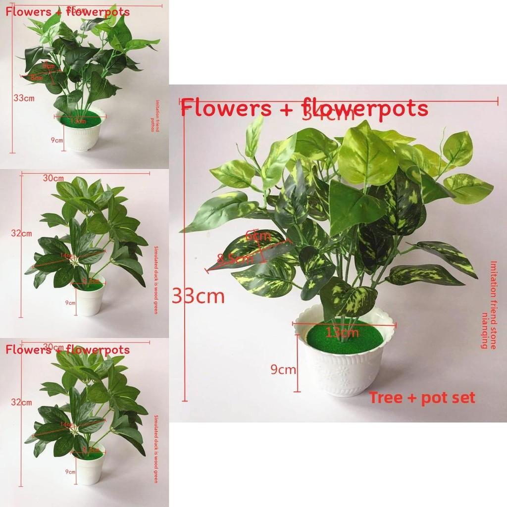 Pothos Evergreen Artificial Green Plant Pot With Realistic Foliage For Home Decor And Photography Props