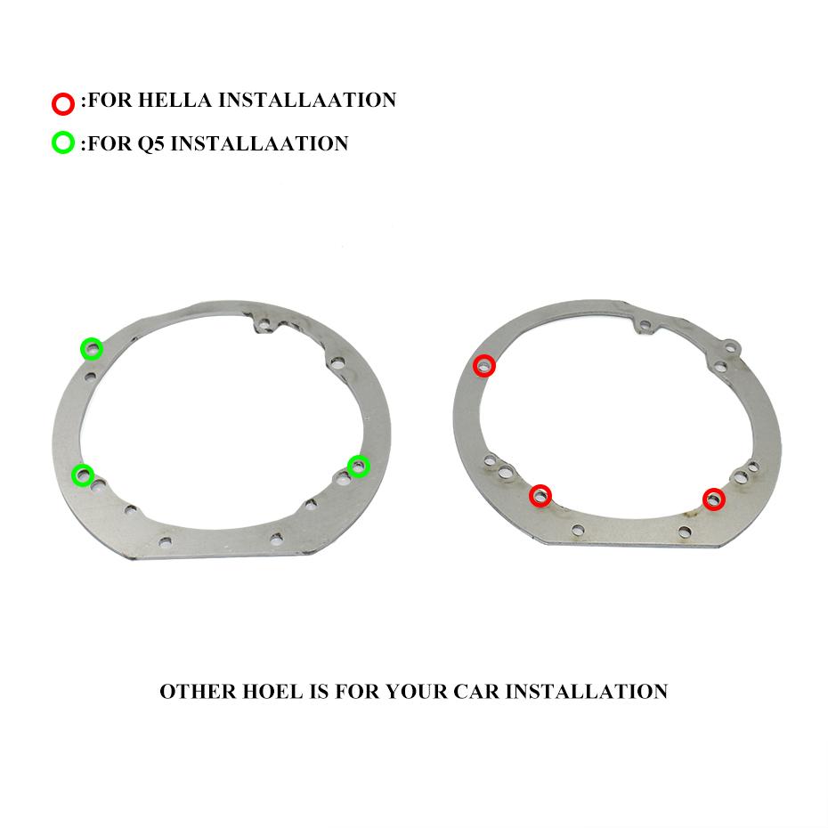 Ronan Headlight Mounting Frame Adapter For Hella 3R G5 Koitos Mondeo Pajero Retrofit Bi-xenon Biled Projector Lens Car Headlight