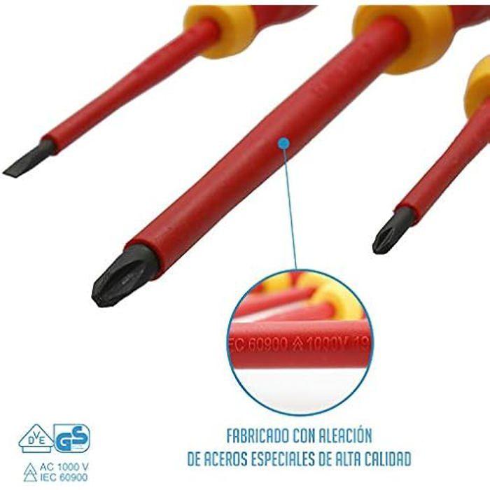 Tournevis - FERRESTOCK - FSKDES106 - Lot de 6 - Couleur Gris - Garantie 2 ans