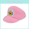 Super Mario Peach Princezna Plyšová čepice Růžová Kreslená Cosplay Párty Čepice Velikost 110g)