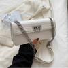 French Pink Shoulder Bag for Women Versatile Chain Underarm Bags 2026 New Spring Texture Ste Pattern Crossbody Bag Trend