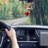 1-10PCS Christmas Acrylic Car Hanging Ornament Cat Santa Hat Tree Pendant Holiday Home Decoration Xmas Party Supplies