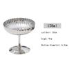 Premium 304 Stainless Steel High-Footed Dessert Cups: Ideal for Pudding, Snack Plates, Ice Cream, and Coffee.
