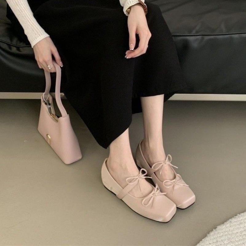 

Fashion New Women s Fashion Versatile Shoes Round Flat Lightwe Non Slip Ballet Shoes Comfort Mary Jane Simple Casual Shoes Zapatos Mujer 40 розовый