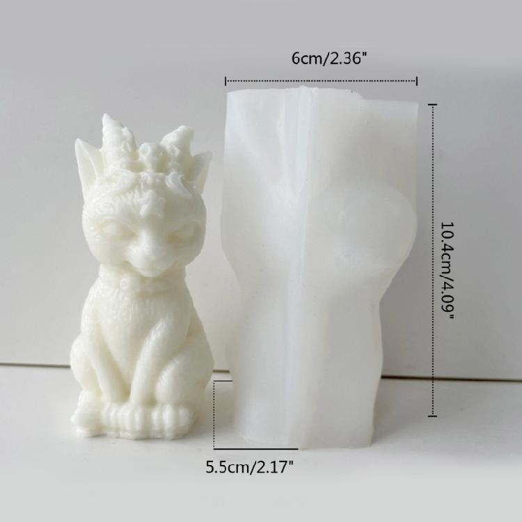 Cat Shape Candle Molds Silicone Molds Resin Casting Mold for Making Candle