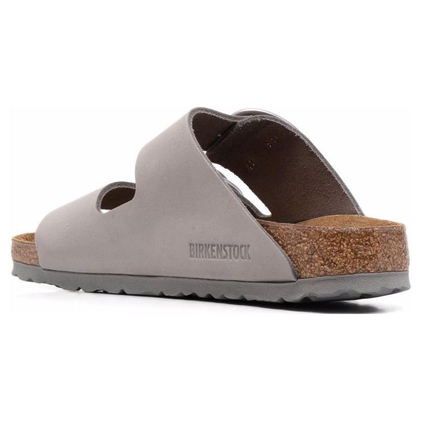 Birkenstock Arizona Big Buckle Nubuck Leather Narrow Fit 'Dove Gray' Women's 1022154