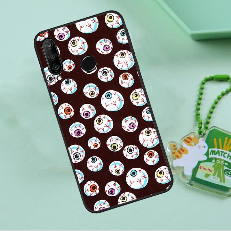 Crazy Eyeball Pattern For Huawei Nova 10 9 SE 5T 12s 12i 11i Y91 Y90 Y60 Y70 Y72 Y61 P20 P40 P30 Lite P60 Pro Case