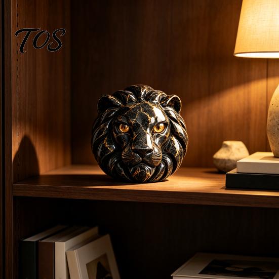 Meaningful Birthday Gifts for Collectors Resin Animal Head Sculpture, Guardian Dragon/Lion/Owl/Wolf Statues, Gothic Interior Decorations Figurine