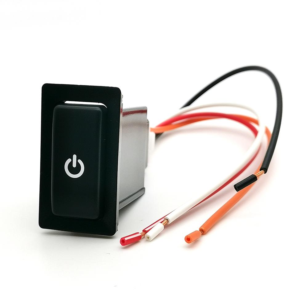 1PC Car LED DRL Lamp Power On Off Switch Radar Fan Switch Button with Cable For Toyota FJ Cruiser LC95 2002 For HINO 500/700