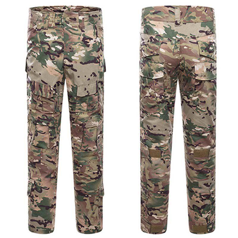 Men's Military Army Combat Tactical Airsoft Pants With Multi-pockets And Ergonomic Knee Design