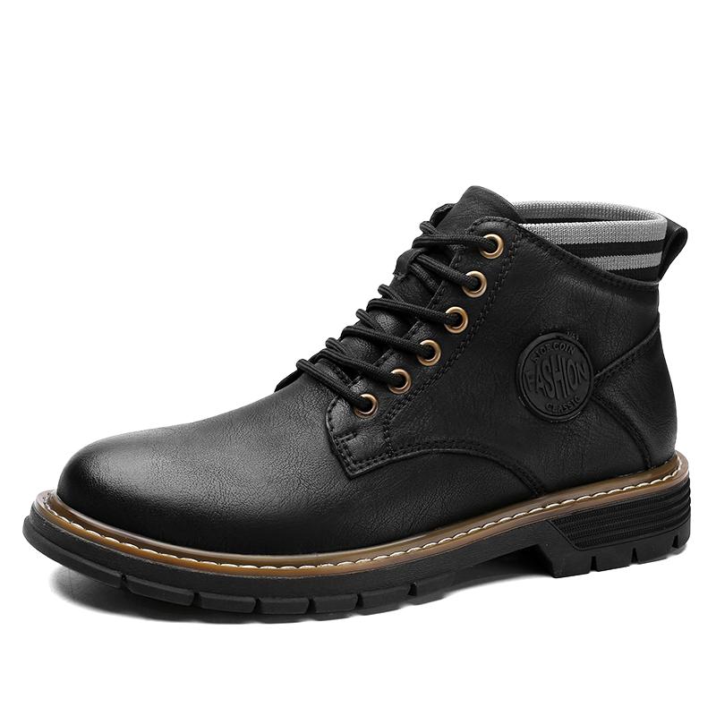 

Осенние мужские ботинки, нескользящие, удобные, обувь для отдыха на природе, мужская обувь больших размеров, повседневная кожаная обувь, брендовые модные кроссовки 46