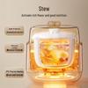 BEAR 0.8L White Ceramic Electric Slow Cooker CN Plug (adapter Included)
