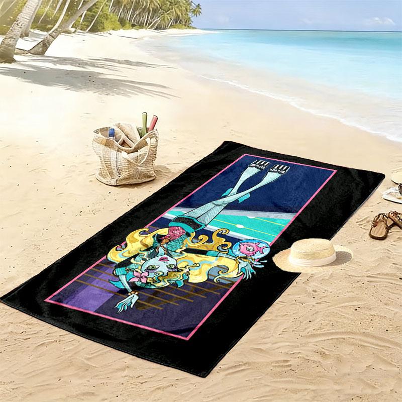 Lagoona Print Beach Towel, Large Soft Quick Dry Towel for Beach Camping Swimming