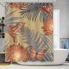 Exotic Botanical Shower Curtain Hummingbird Floral Print 180X240Cm Waterproof Bath Fabric Decor For Bathroom