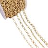 14K Gold-Filled Color-Preserving Oval Egg-Shaped Chain for DIY Jewelry