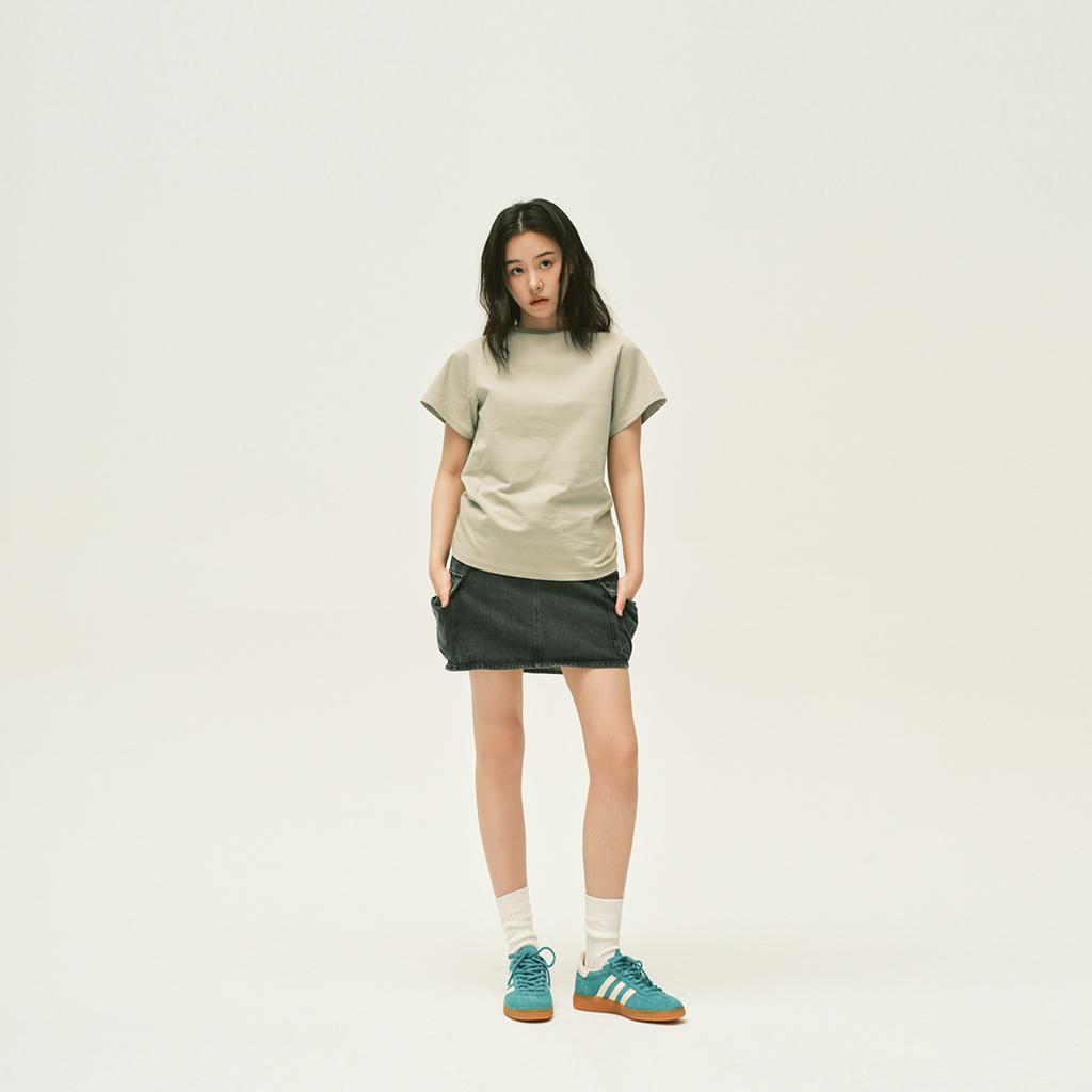 Reju Denim Cargo Skirt - Black