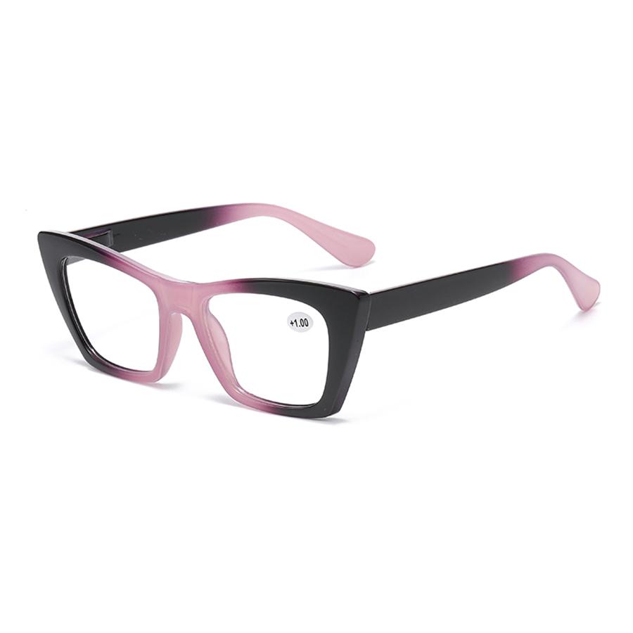 Fashion Gradient Square Reading Glasses For Women Vintage Purple Hyperopia Men's Presbyopia Eyeglasses Anti-Blue Light Eyewear