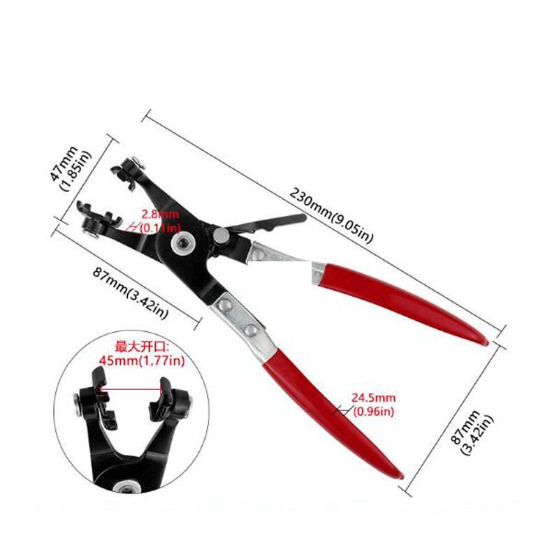 Hose Clamp Pliers Car Remover Kit Long Reach Wire Spring Hose Clamp Pliers Auto Coolant Radiator Heater Band Flat or Large Clamp