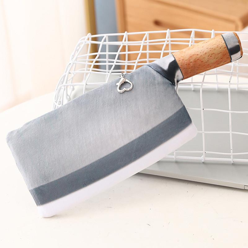 

Креативный игрушечный нож-прикол, плюшевый кошелек для хранения, для подарков-приколов и забавного декора Square Knife,26cm