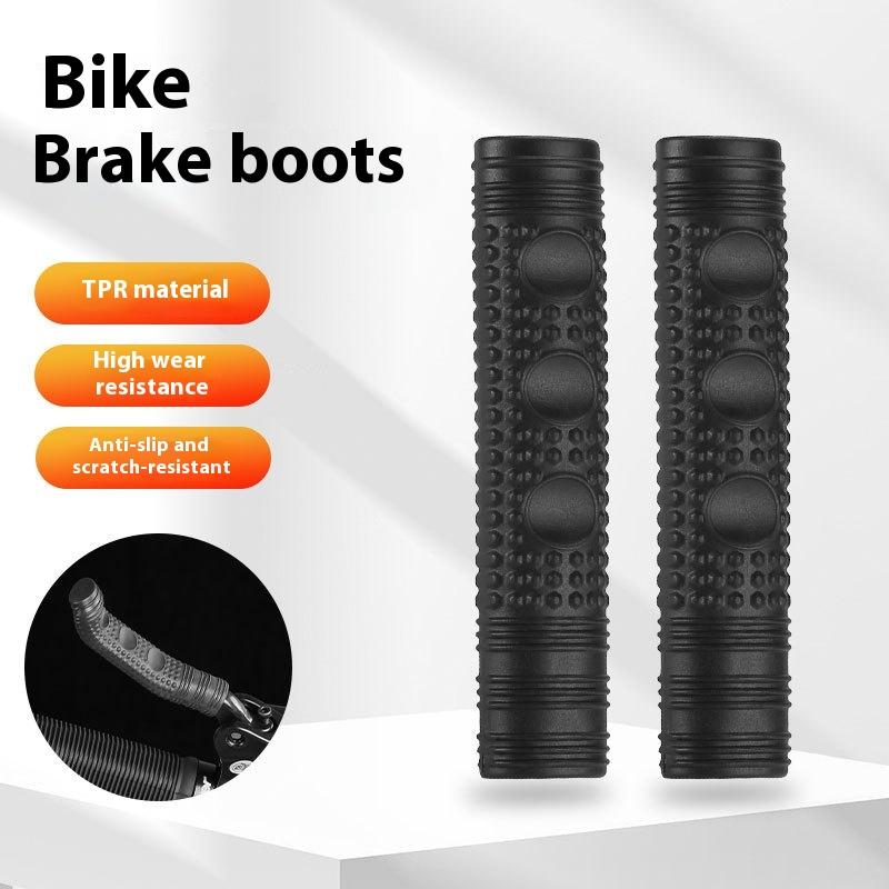 2 Pairs Bicycle Brake Handle Protection Cover Mountain Road Bike Brake Lever Protection Anti Slip Gel Sleeve Cycling Accessories