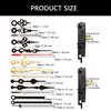2 Pack Jump Second Quartzs Pendulum Clock Movement Mechanism Kits with Clock Hand Set for Clock Repair Replacement Parts