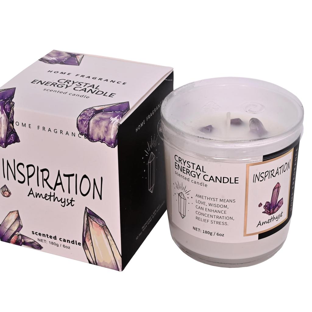 Cortina Scented Candle | Love Rose Quartz |100% Pure Soy Wax Scented Candle | Strong Fragrance | Infused with Pure Essential Oils | 40 hrs B