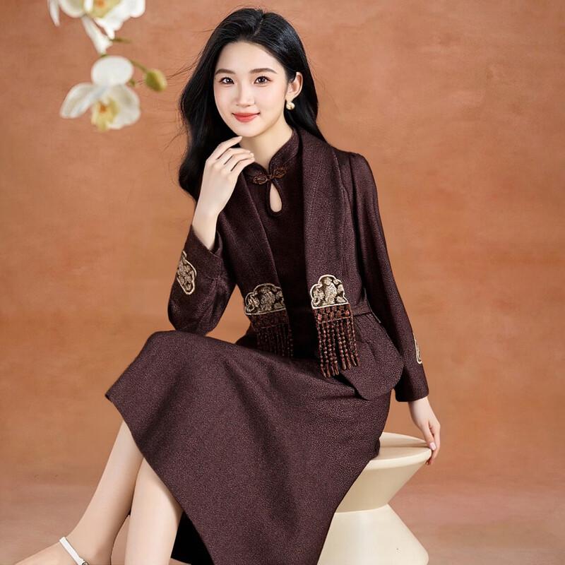 Kebere Women's Spring New Chinese Style Two-Piece Set