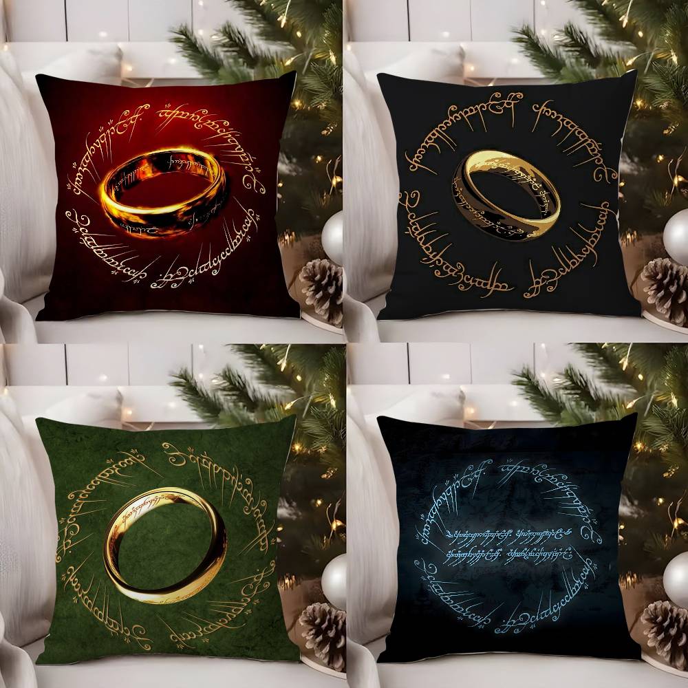 The L-Lord Of The R-Rings Pillow Case Sofa Short Plush Double-Sided Hd Printing Room Home Office Gift Cushion Cover