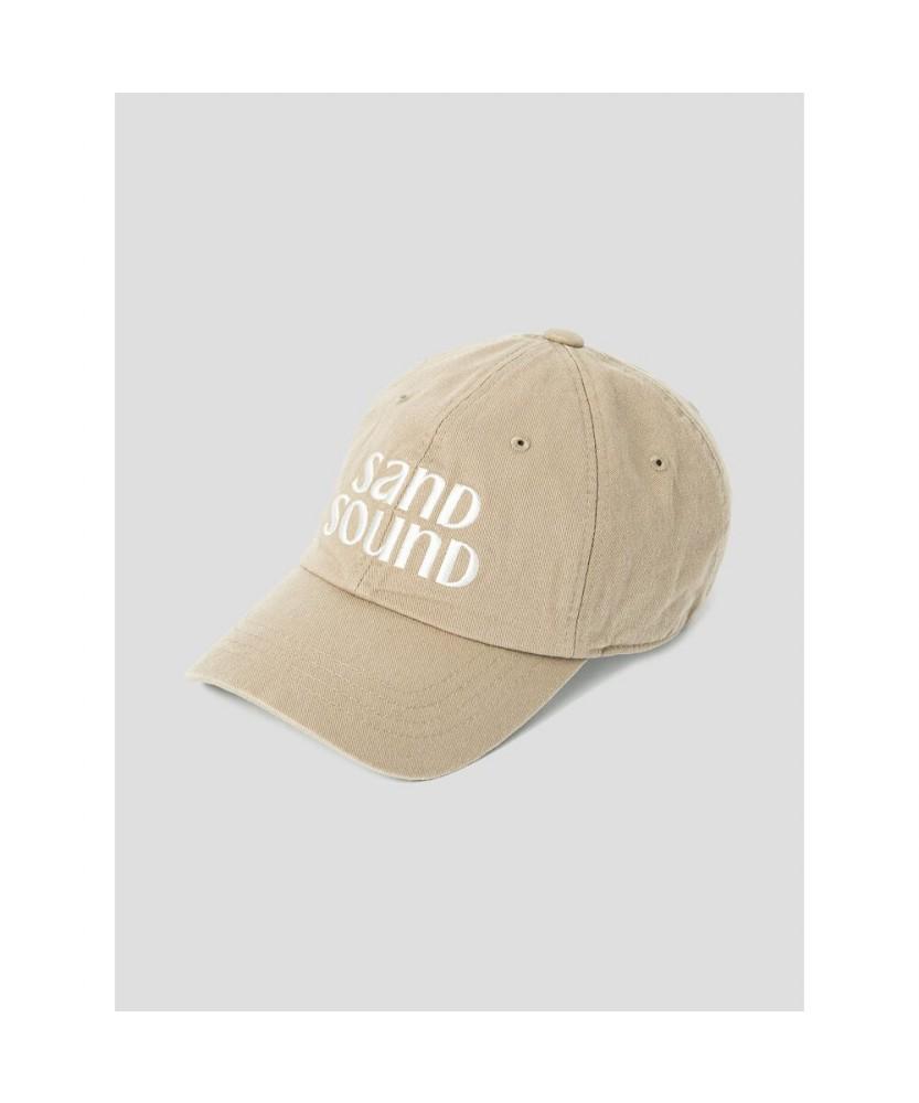 Saendeusaundeu (Unisex) Original Big Logo Cap Sand Beige