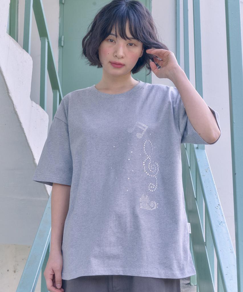 AMBLER Crystal Clef Hotfix Short Sleeve T-Shirt As1318 (Melange)