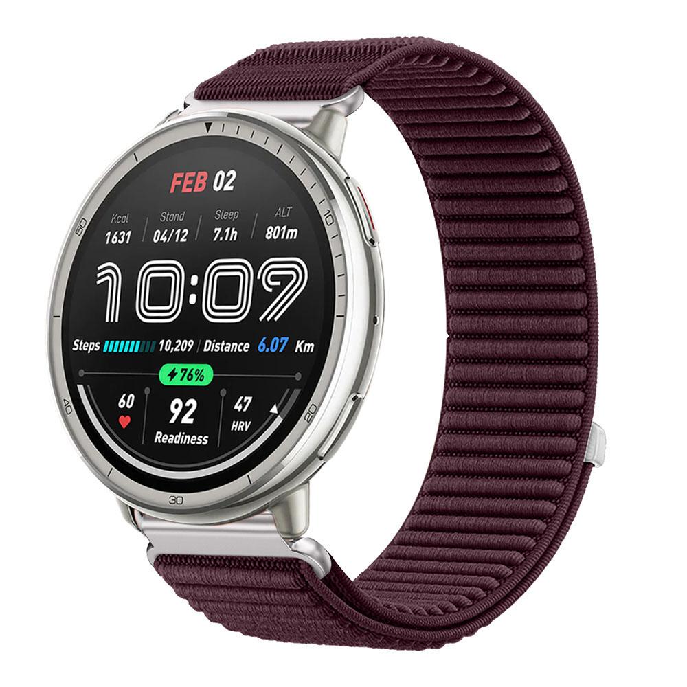 20mm 22mm Nylon Loop Strap for Amazfit Active 2 Band Correa for Amazfit Balance 2/Helio/Bip 6 5/GTR/GTS 4 3 Breathable Bracelet