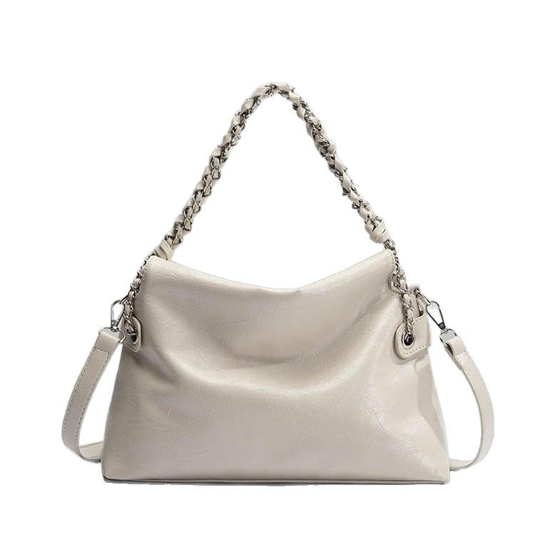 2025 New Fashion Versatile Underarm Bag Large Capacity Vintage Chain Shoulder Crossbody Women's Bag Commuter Handbag Women