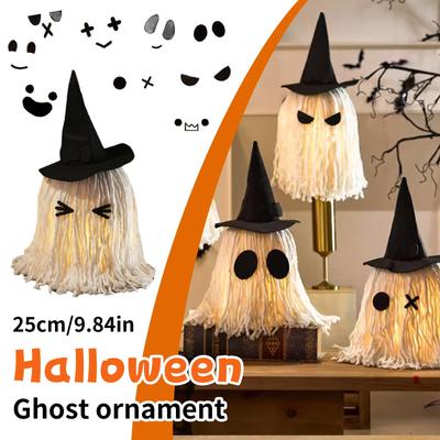 Halloween Geist Elf Kreativer Geist Niedlicher Geist Hexenhut Perfekte Weihnachtsgeschenke Für Freunde Desktop-Dekoration Zufällig 4 Stück