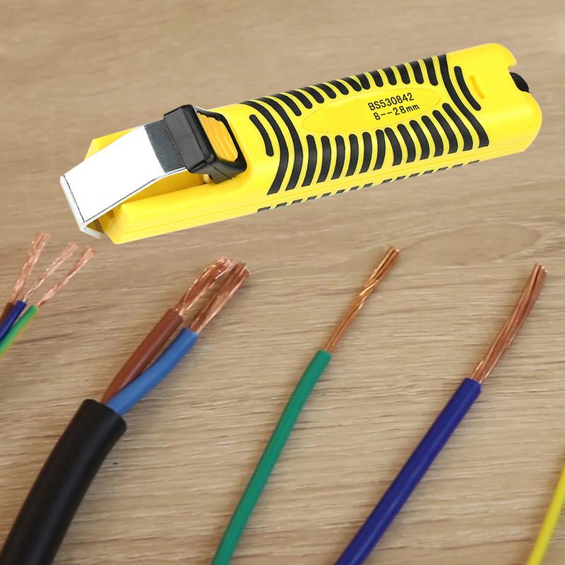 Universal Wire Stripping Tool Rotary Stripping Cutter Strippers Comfortable Grip Adjustable Cable Jacket Remover For Most