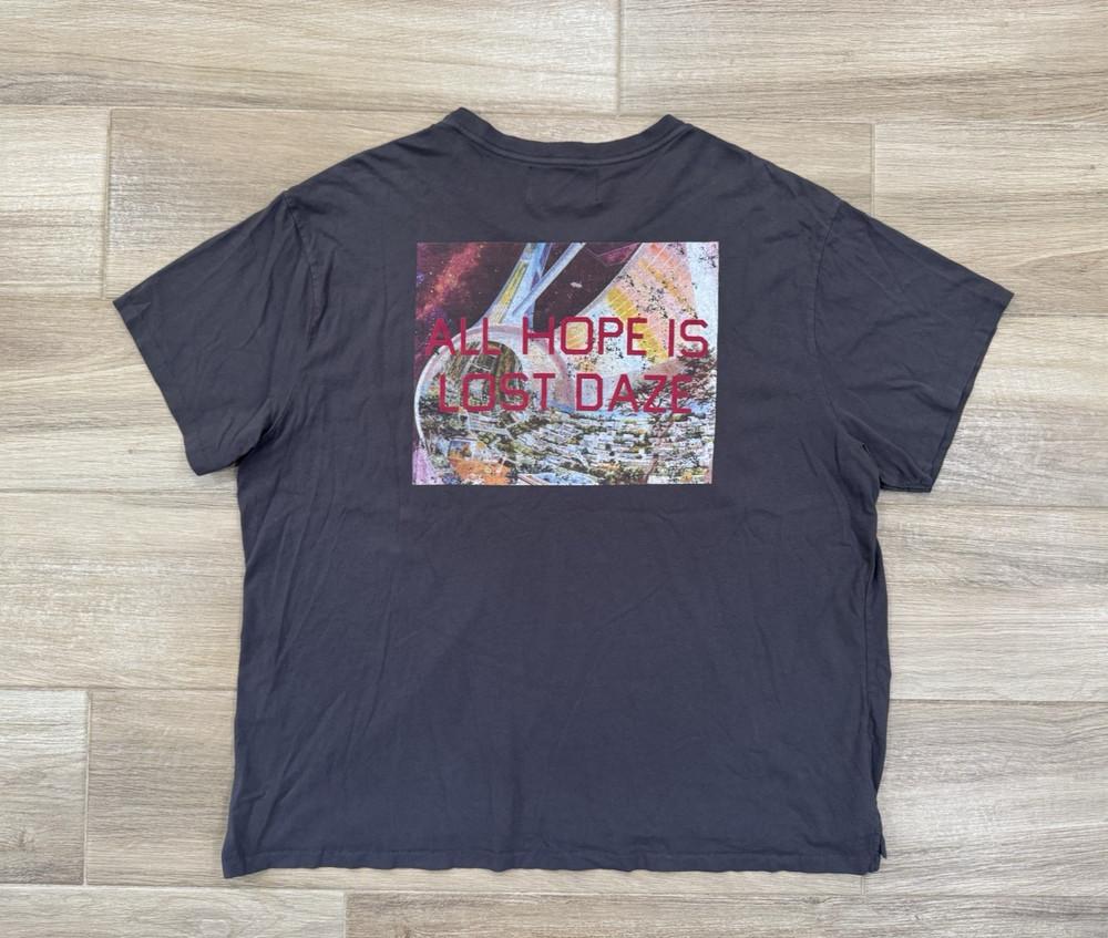 Lost Daze Men’s T-Shirt 2XL Gray Streetwear All Hope is Lost Made in California Unisex T-Shirt XL