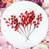 24Pcs Chritsmas Decoration Red Berry Branches For Home Decor Xmas New Year Gift Wedding Flowers Accessory 9.45 Inches