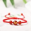 Kids Bracelet Female Snake Year Dragon Boat Festival Red Agate Colorful Braided Rope Red Woven Red Rope Girl Girl Boy Carrying Strap
